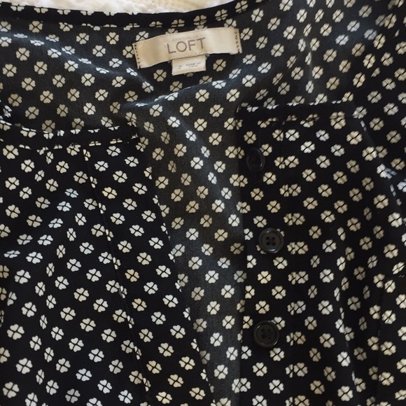 Loft | Black & White Romper | Size 2 - Picture 4 of 6